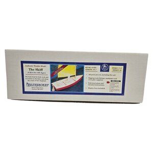 Bluejacket Shipcrafters Wooden Skiff Model Kit K1003 1:1 Scale 14.5" Length